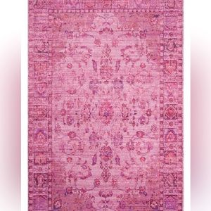 Safavieh Valencia Estel 8-Foot x 10-Foot Area Rug in Pink Multi